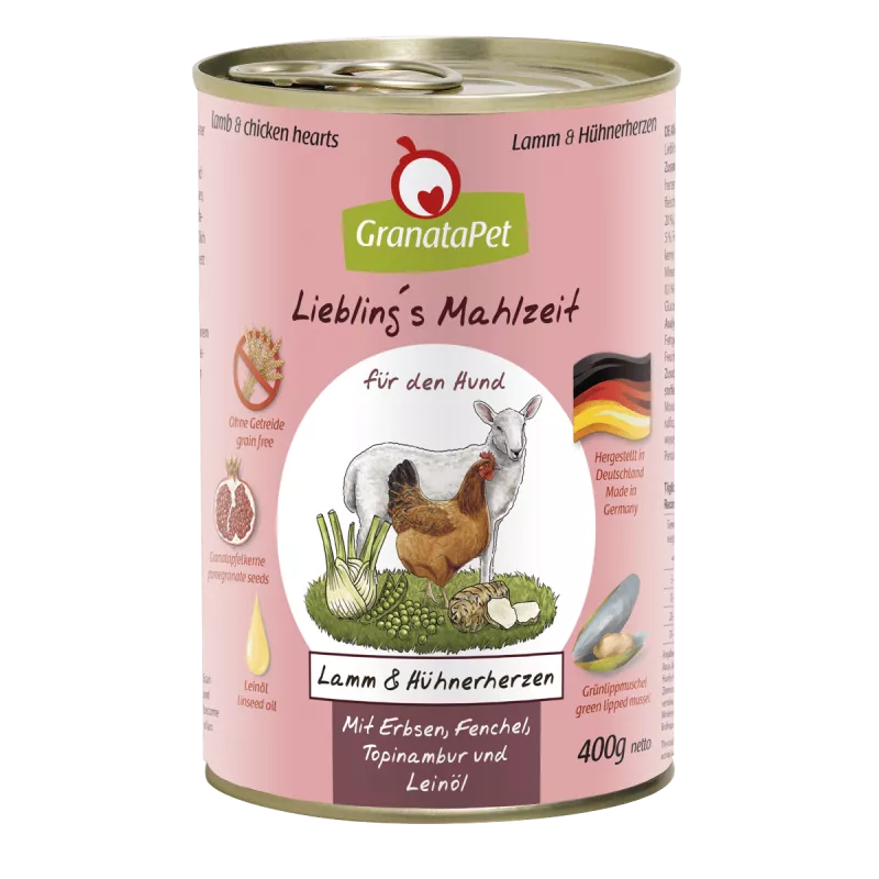 Liebling´s Mahlzeit Lamm & Hühnerherzen 400 g